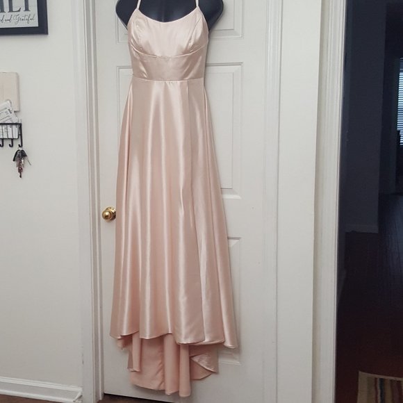 Loyeloy Dresses & Skirts - LoyeLoy Women's Satin  Wired Bridesmaid Dress CD4 Beige See Description